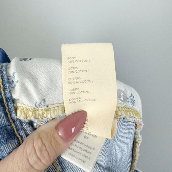 PILCRO | Vintage Crop Jeans Light Blue Wash Distressed Women’s Size 28 - Picture 13 of 15